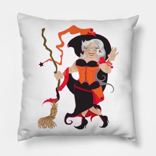 Granny Hex (orange) Pillow