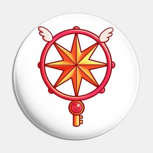 Cardcaptor Sakura Dream Clear Card Key Wand Star Pin