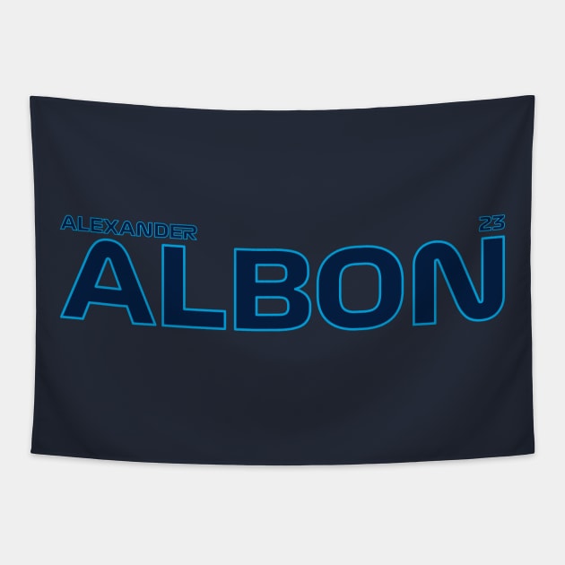 ALEXANDER ALBON 2023 Tapestry by SteamboatJoe