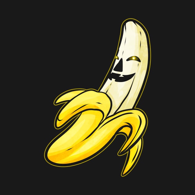 Evil Jack O Lantern Banana Halloween by SinBle