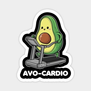 Funny avocado pun - avo-cardio Magnet