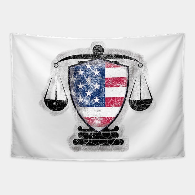 Justice & Integrity America Tapestry by chiinta