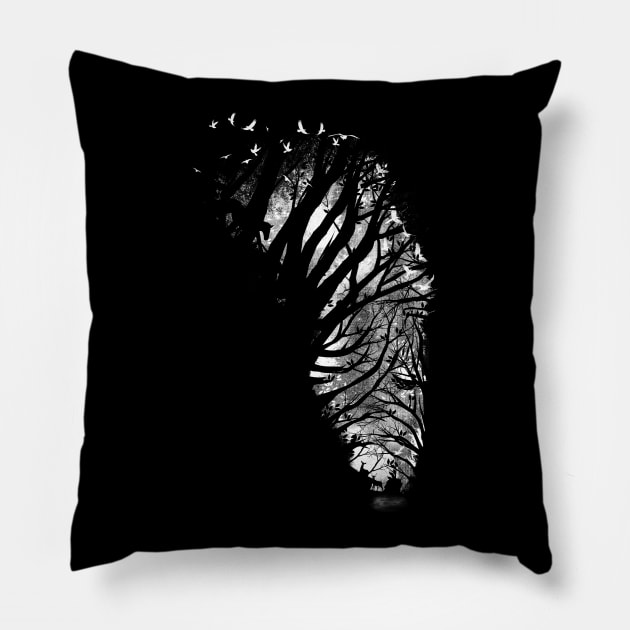 Nature Stripes Pillow by DANDINGEROZZ