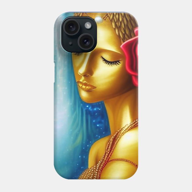 The Golden Goddess Phone Case by The Little Store Of Magic