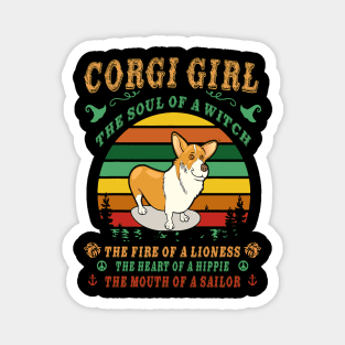 Corgi Girl - Witch - Lioness - Hippie - Sailor (111) Magnet