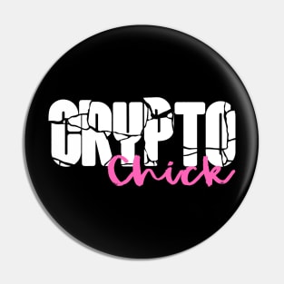 crypto chick Pin