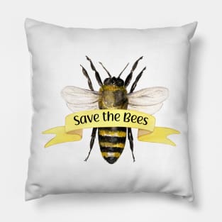 Beautiful Save The Bees Pillow