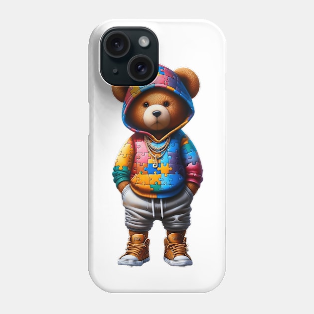 Autism Bear Phone Case by doyou247llc