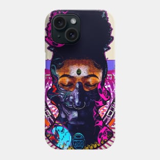 Afro Hair Black Girl Shogun Melanin Ronin Warrior 3 Phone Case