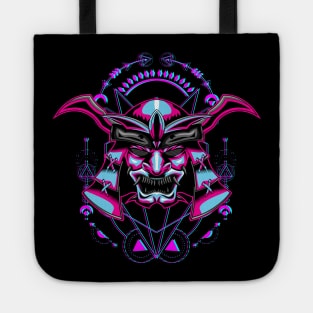 Japanse samurai mask Tote