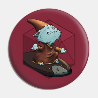 RPG cat funny wizard on a hoover Pin