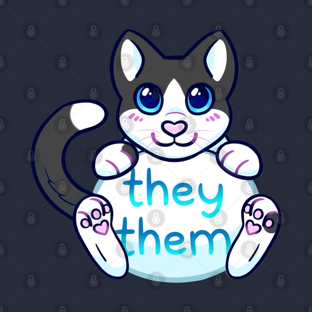 Kitty Pronouns - They/Them by leashonlife