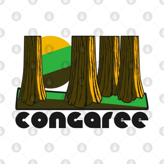 Retro Congaree ))(( Tourist Souvenir National Park Design by darklordpug