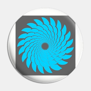 Blue pattern on grey background. Pin