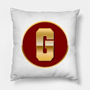 Gold letter G Pillow