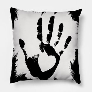 Hand holding Heart Pillow