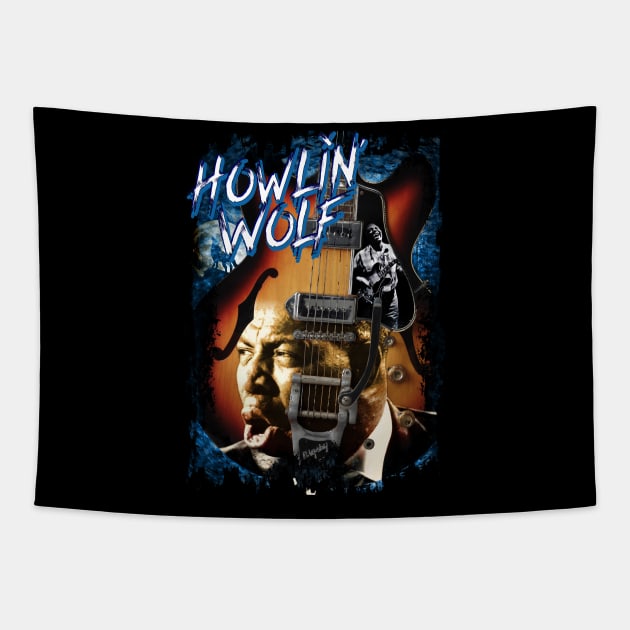 Howlin' Wolf Design Tapestry by HellwoodOutfitters