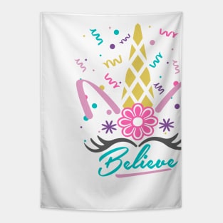 Believe in Unicorns Tapestry