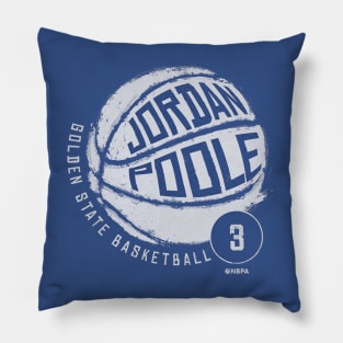 Jordan Poole Golden State Basketball Pillow