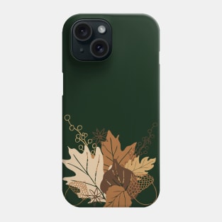 Soft Autumn Leaves & Anise | Dark Phone Case