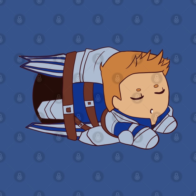 Chibi Warden Alistair by SapphireAngelBunny