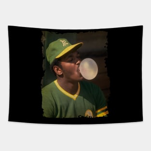 Vida Blue in Oakland Athletics Vintage #3 Tapestry