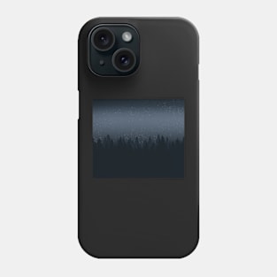 Starry sky above a forest Phone Case