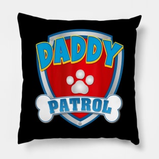 Daddy Of The Birthday Boy Girl Dog Paw Family Matching Pillow