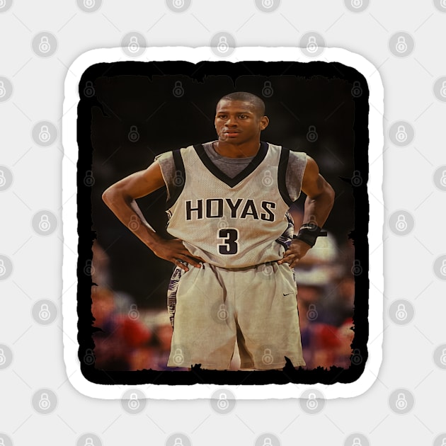 Young Allen Iverson in Hoyas Vintage Magnet by CAH BLUSUKAN