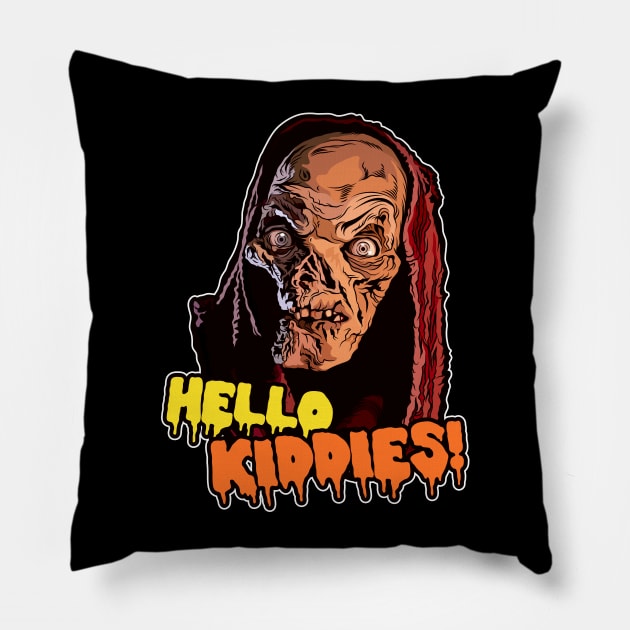 Hello Kiddies! Pillow by pentoolarts