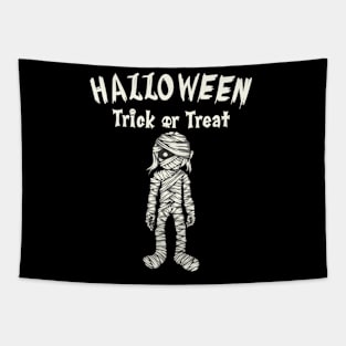 Mummy Halloween Trick Or Treat Tapestry