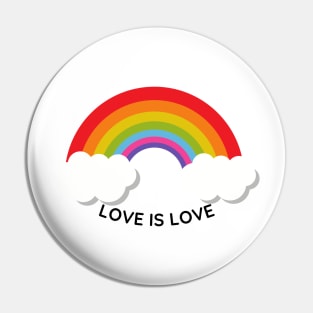 Love has no boundaries: Love is Love Pin