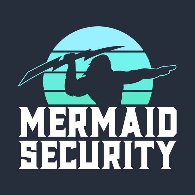 Mermaid Security Shirt Mens Boys Swim Team Gift Swimmer by 14thFloorApparel