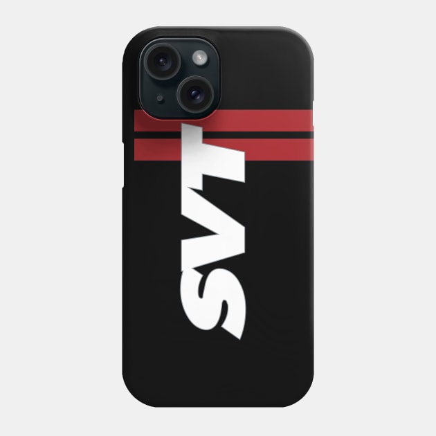 Mustang SVT Cobra RAPTOR USA SPECIAL VEHICLE TEAM RACING STRIPES Phone Case by cowtown_cowboy