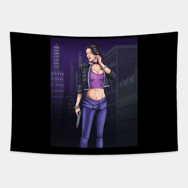 Saints Row / art game / old game Tapestry by DenielHast