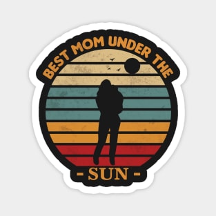 Retro Vintage Sunset Mom Magnet