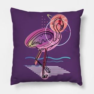 All Those Monsters - Flamingo Pillow