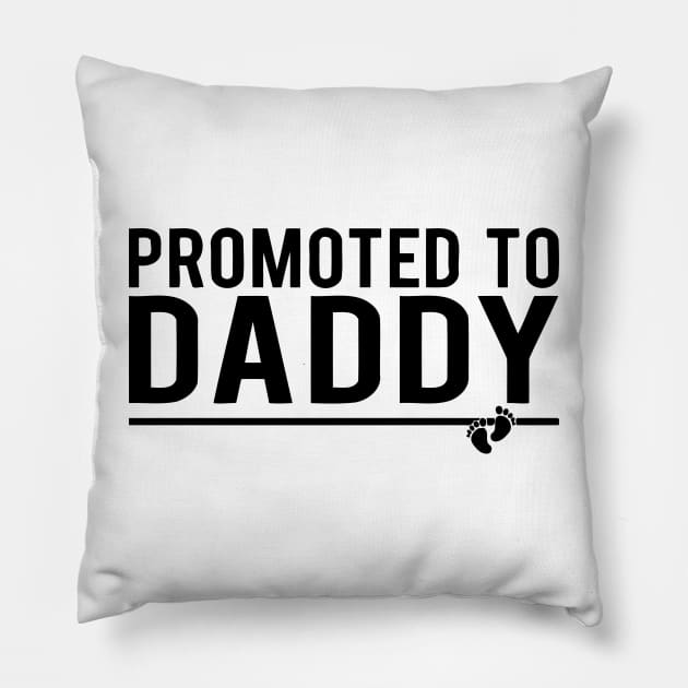 Promoted To Daddy Pillow by Mariteas