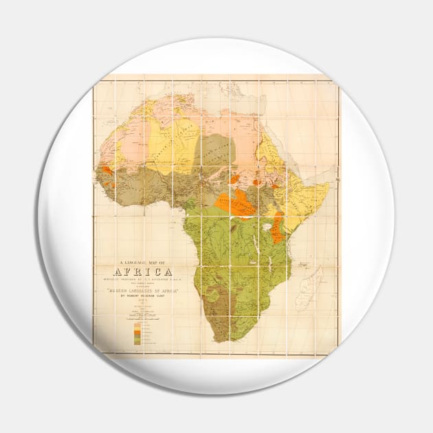 Map of the languages of Africa, 1883 (C029/1131) Pin by SciencePhoto