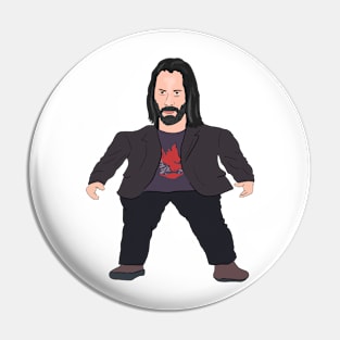 Mini Keanu Reeves Meme Pin