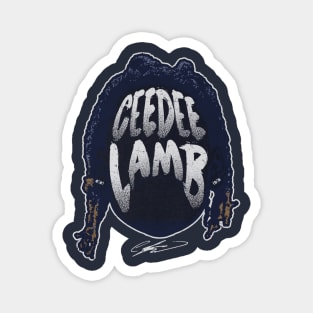 CeeDee Lamb Dallas Player Silhouette Magnet