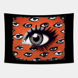 Urban Eye Graffiti Wall Art Tapestry