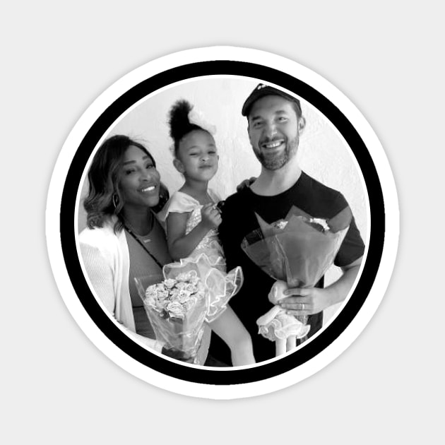 Serena Williams Family Magnet by tokilata
