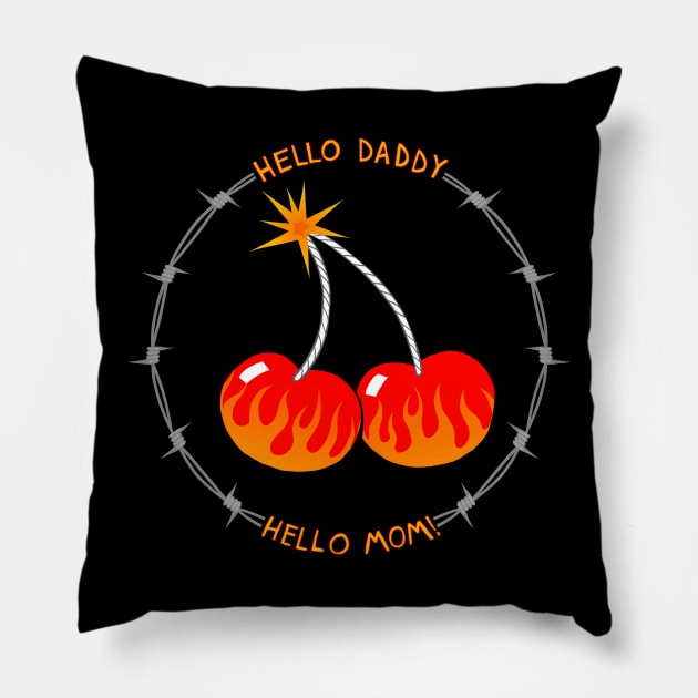 Cherry Bomb Pillow by gates2hell