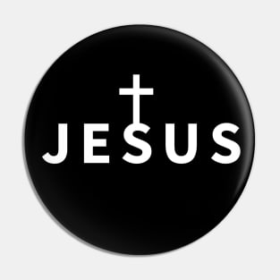 Jesus Name Cross | Christian Pin