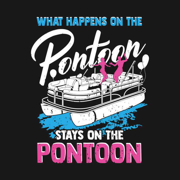 Funny Pontoon Party Boating Gift Pontoon Party TShirt TeePublic