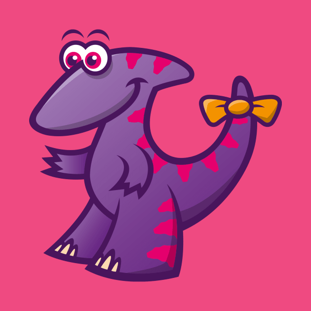 Dinosaur Parasaurolophus by avertodesign