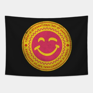 Today is International Day of Happiness Tapestry