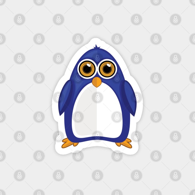 Blue Penguin Magnet by adamzworld