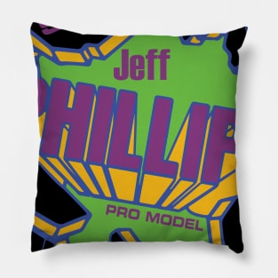 Jeff Phillips Purple Skateboard Pillow